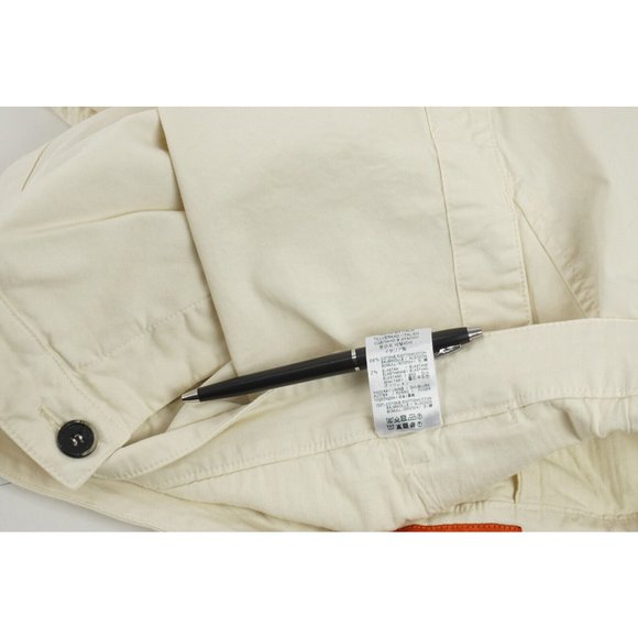 New Barena Nassa Stino Men's EU 54 / US 38 Ivory Cotton Button Fly Chino Shorts - Picture 7 of 8